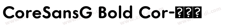 CoreSansG Bold Cor字体转换